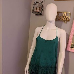 Lace spaghetti strap top